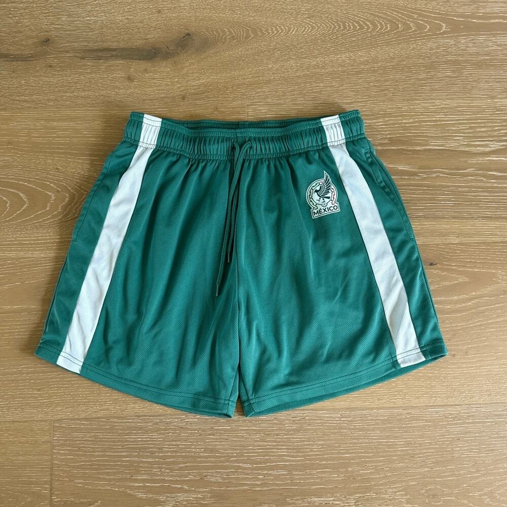 Aeropostale Mexico Football Shorts Size M Green White